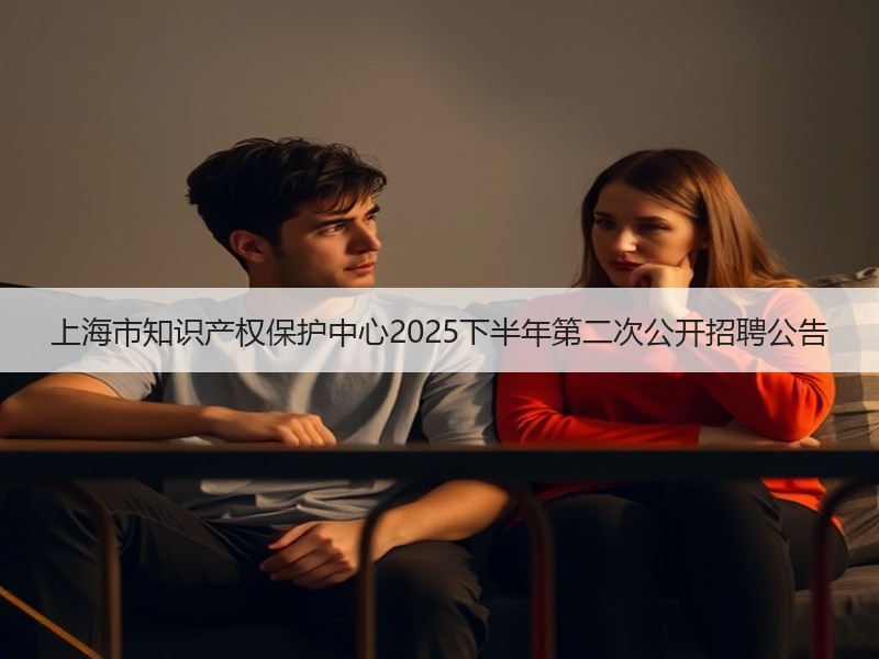 上海市知识产权保护中心2025下半年第二次公开招聘公告