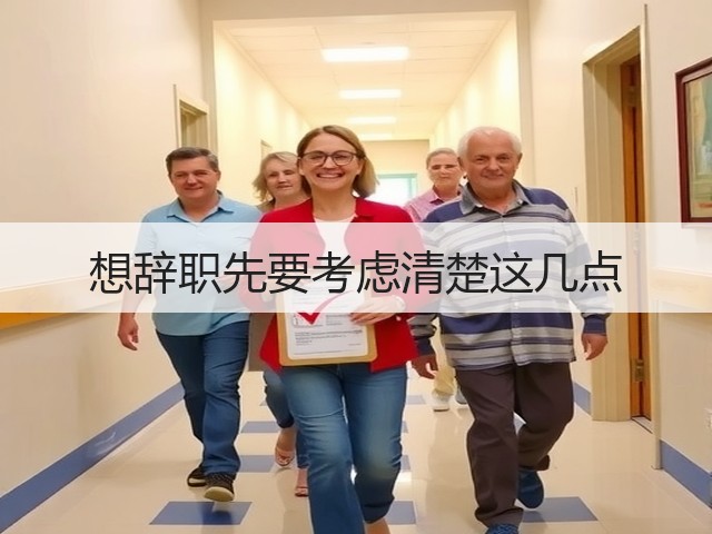 想辞职先要考虑清楚这几点(图1) 想辞职先要考虑清楚这几点(图1)