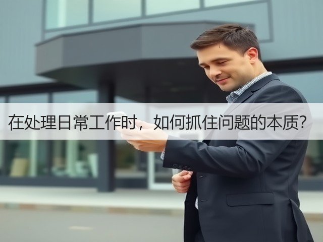 在处理日常工作时,如何抓住问题的本质?(图3) 在处理日常工作时,如何抓住问题的本质?(图3)