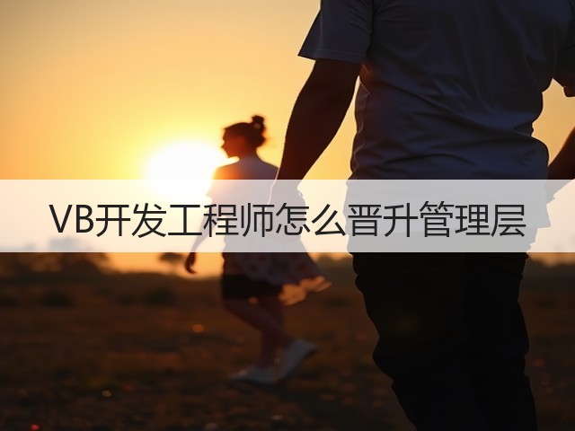 VB开发工程师怎么晋升管理层(图2) VB开发工程师怎么晋升管理层(图2)