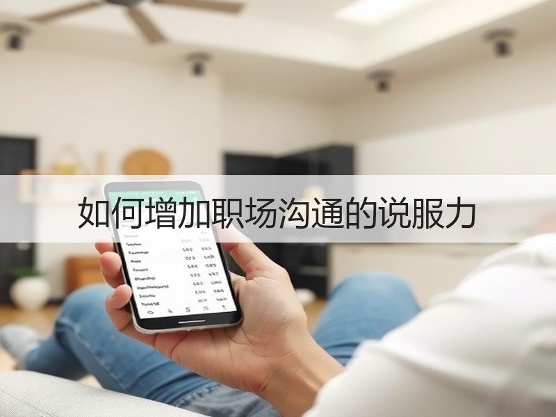 如何增加职场沟通的说服力