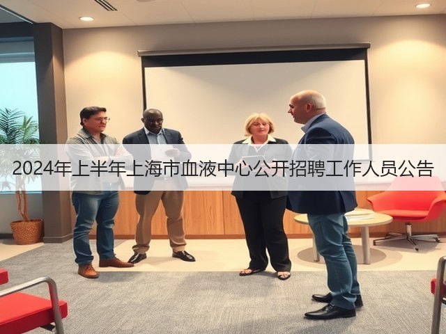 2024年上半年上海市血液中心公开招聘工作人员公告(图1)