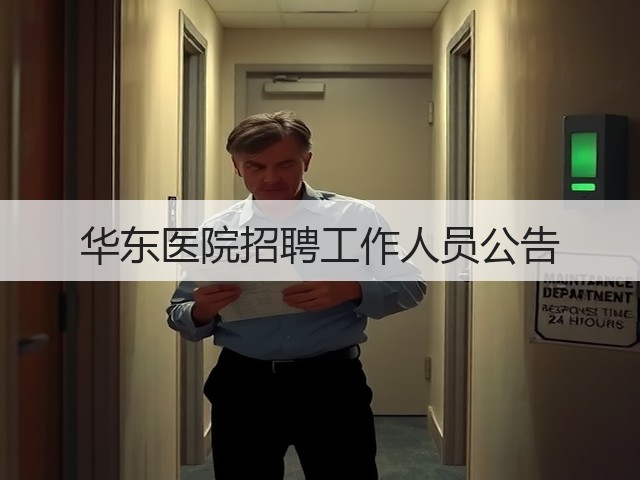 华东医院招聘工作人员公告(图3) 华东医院招聘工作人员公告(图3)