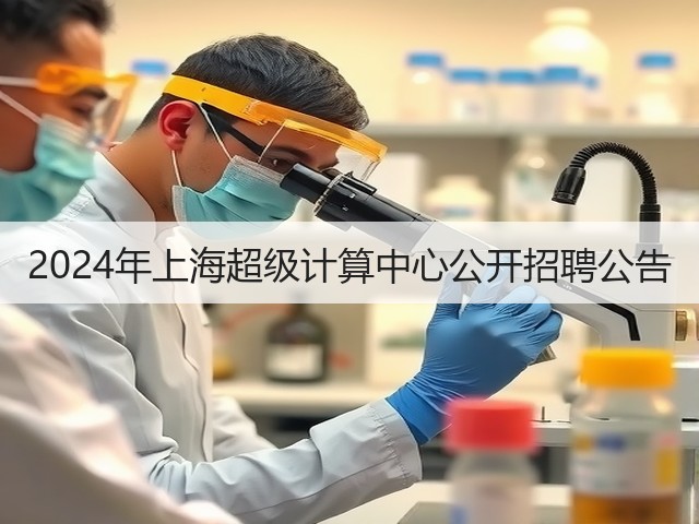 2024年上海超级计算中心公开招聘公告(图3)
