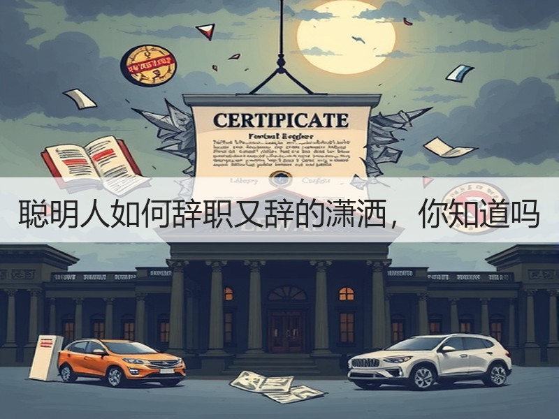 聪明人如何辞职又辞的潇洒，你知道吗