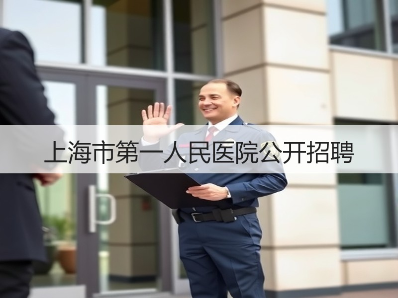 上海市第一人民医院公开招聘