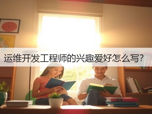 运维开发工程师的兴趣爱好怎么写？(图3)