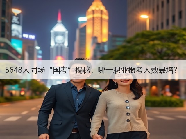 5648人同场“国考”揭秘：哪一职业报考人数暴增？(图2)
