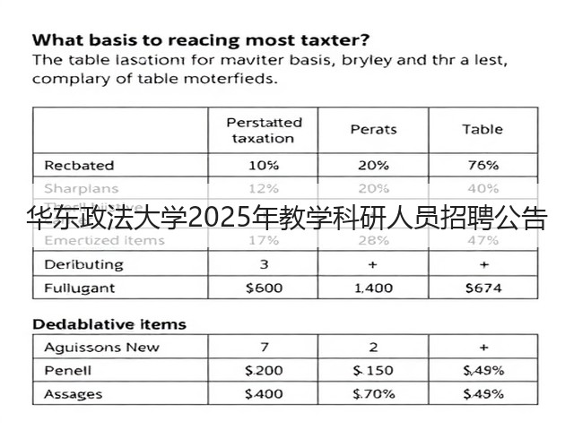 华东政法大学2025年教学科研人员招聘公告(图2) 华东政法大学2025年教学科研人员招聘公告(图2)
