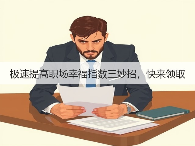 极速提高职场幸福指数三妙招,快来领取(图3) 极速提高职场幸福指数三妙招,快来领取(图3)