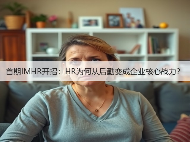 首期IMHR开招:HR为何从后勤变成企业核心战力?(图3) 首期IMHR开招:HR为何从后勤变成企业核心战力?(图3)
