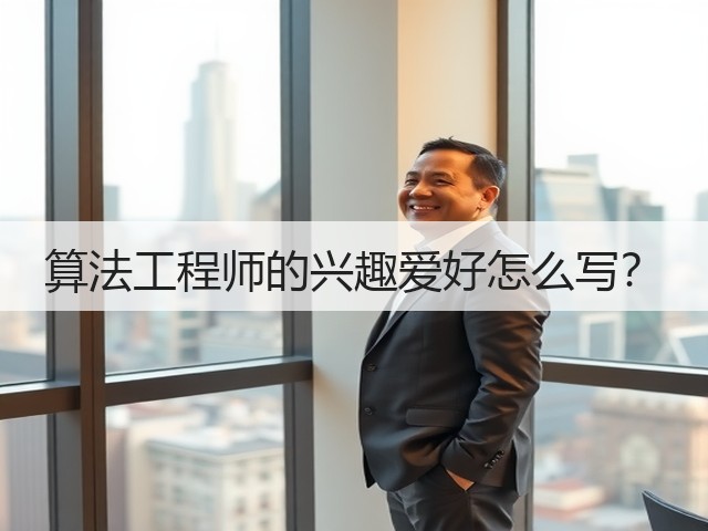 算法工程师的兴趣爱好怎么写?(图3) 算法工程师的兴趣爱好怎么写?(图3)