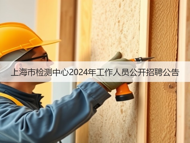 上海市检测中心2024年工作人员公开招聘公告(图2)