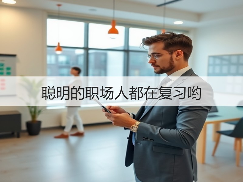 聪明的职场人都在复习哟