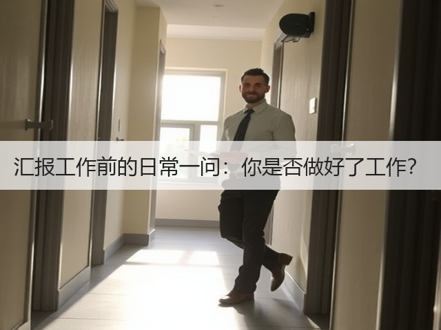 汇报工作前的日常一问:你是否做好了工作?(图2) 汇报工作前的日常一问:你是否做好了工作?(图2)