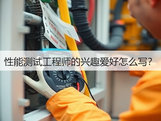 性能测试工程师的兴趣爱好怎么写?(图3) 性能测试工程师的兴趣爱好怎么写?(图3)