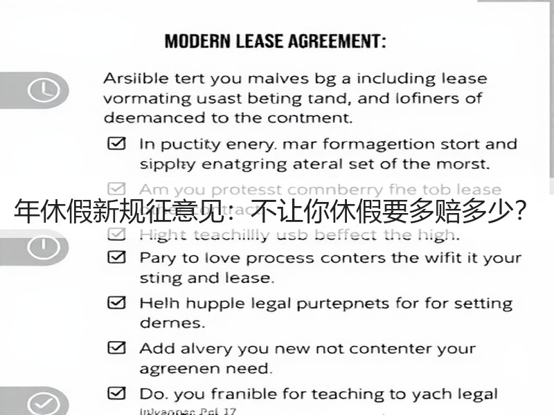 年休假新规征意见：不让你休假要多赔多少？