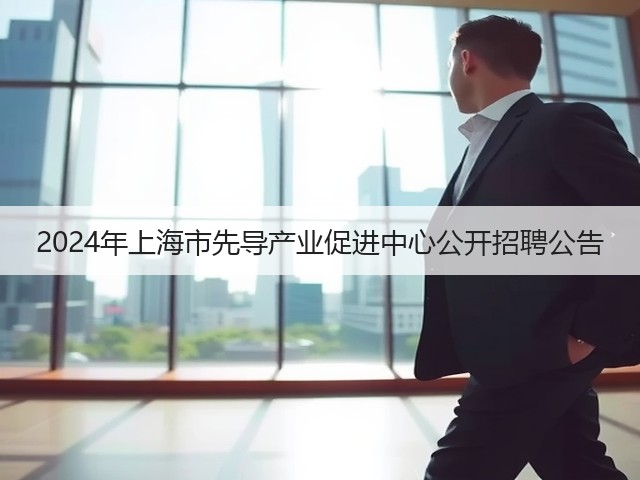 2024年上海市先导产业促进中心公开招聘公告(图3) 2024年上海市先导产业促进中心公开招聘公告(图3)