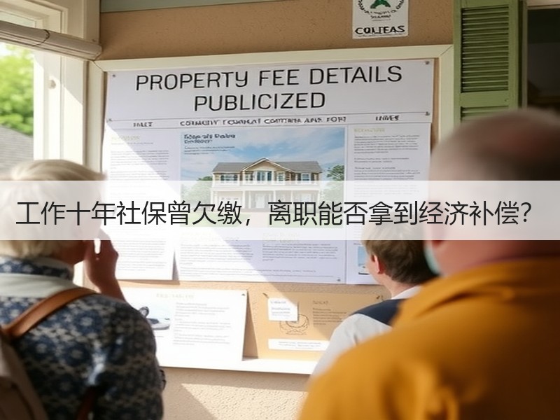 工作十年社保曾欠缴，离职能否拿到经济补偿？