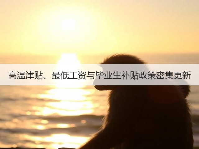 高温津贴、最低工资与毕业生补贴政策密集更新(图2) 高温津贴、最低工资与毕业生补贴政策密集更新(图2)