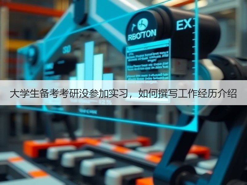 大学生备考考研没参加实习，如何撰写工作经历介绍