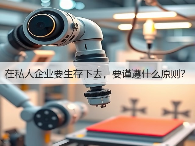 在私人企业要生存下去，要谨遵什么原则？(图3)