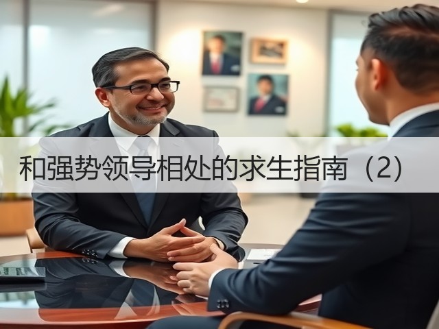和强势领导相处的求生指南(2)(图2) 和强势领导相处的求生指南(2)(图2)