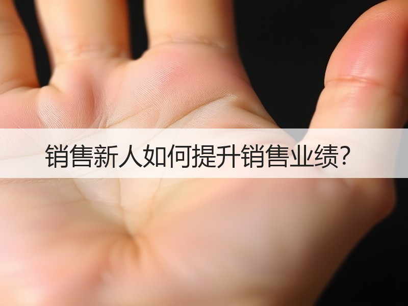 销售新人如何提升销售业绩？