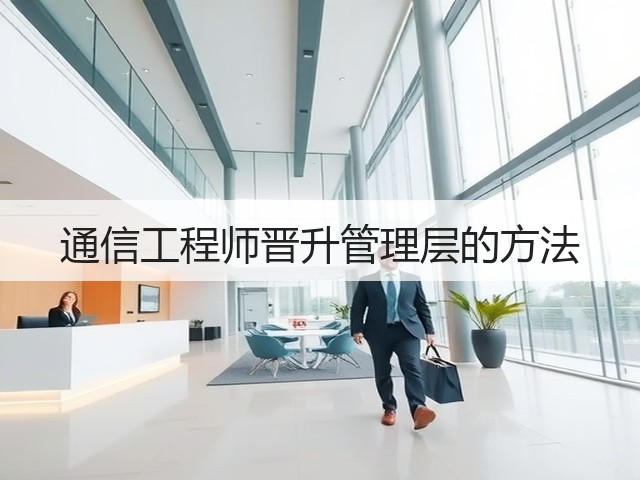 通信工程师晋升管理层的方法(图1)