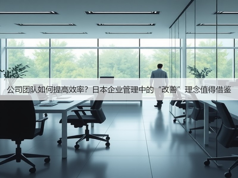 公司团队如何提高效率？日本企业管理中的“改善”理念值得借鉴