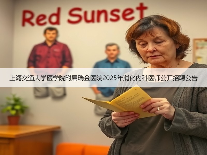 上海交通大学医学院附属瑞金医院2025年消化内科医师公开招聘公告
