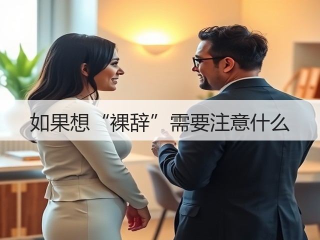 如果想“裸辞”需要注意什么(图3)