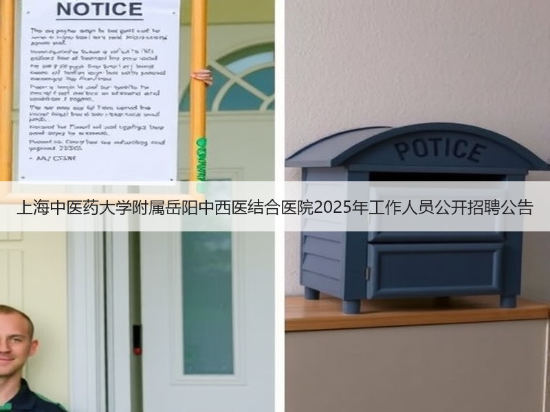 上海中医药大学附属岳阳中西医结合医院2025年工作人员公开招聘公告