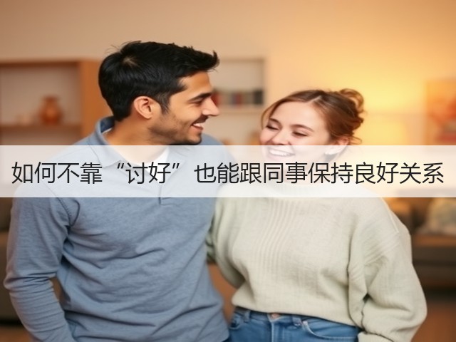 如何不靠“讨好”也能跟同事保持良好关系(图1) 如何不靠“讨好”也能跟同事保持良好关系(图1)