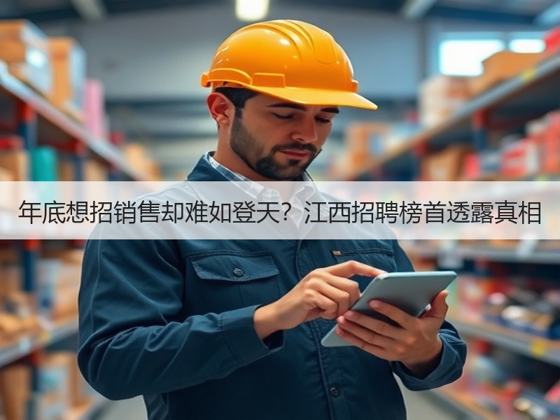 年底想招销售却难如登天？江西招聘榜首透露真相