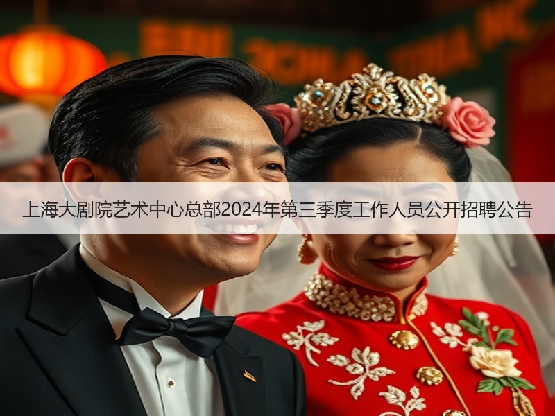 上海大剧院艺术中心总部2024年第三季度工作人员公开招聘公告