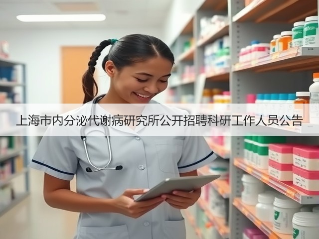 上海市内分泌代谢病研究所公开招聘科研工作人员公告(图1) 上海市内分泌代谢病研究所公开招聘科研工作人员公告(图1)