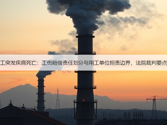 劳务派遣员工突发疾病死亡：工伤赔偿责任划分与用工单位担责边界，法院裁判要点与实务指引(图1)
