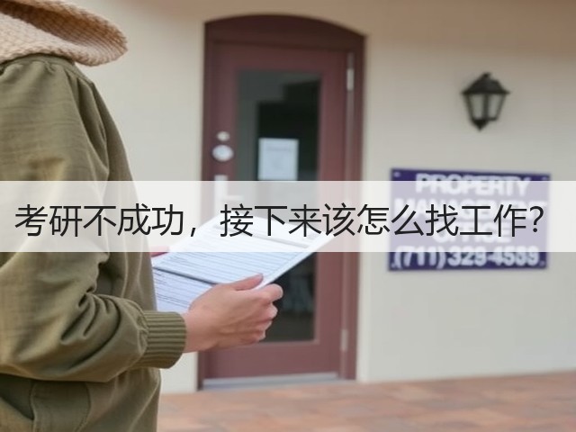 考研不成功,接下来该怎么找工作?(图1) 考研不成功,接下来该怎么找工作?(图1)