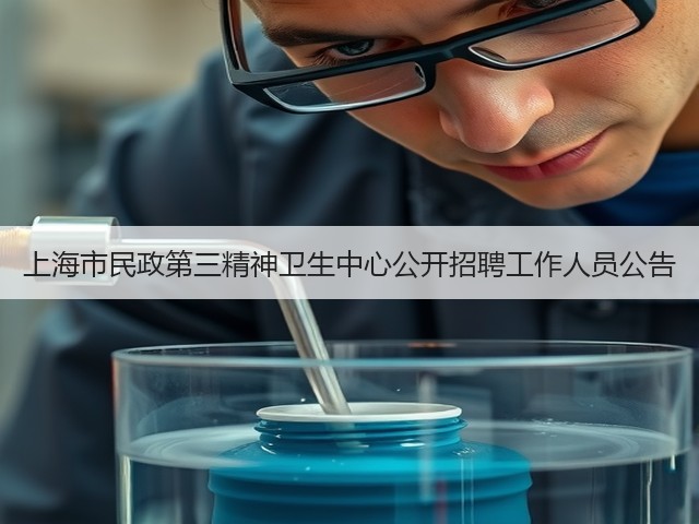 上海市民政第三精神卫生中心公开招聘工作人员公告(图1) 上海市民政第三精神卫生中心公开招聘工作人员公告(图1)
