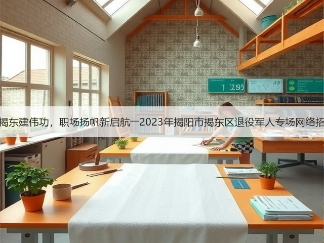 戎归揭东建伟功,职场扬帆新启航――2023年揭阳市揭东区退役军人专场网络招聘会(图1) 戎归揭东建伟功,职场扬帆新启航――2023年揭阳市揭东区退役军人专场网络招聘会(图1)