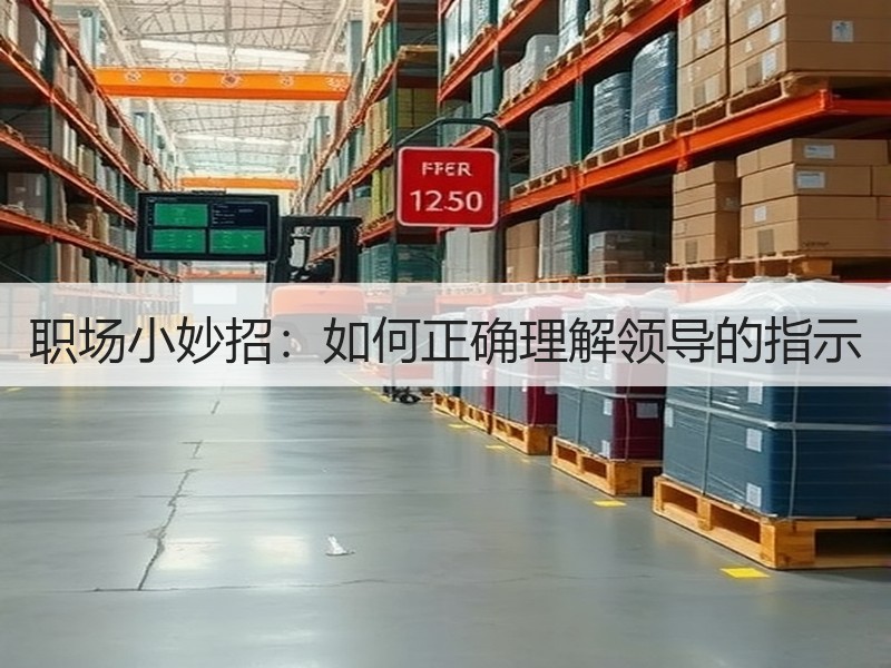 职场小妙招：如何正确理解领导的指示