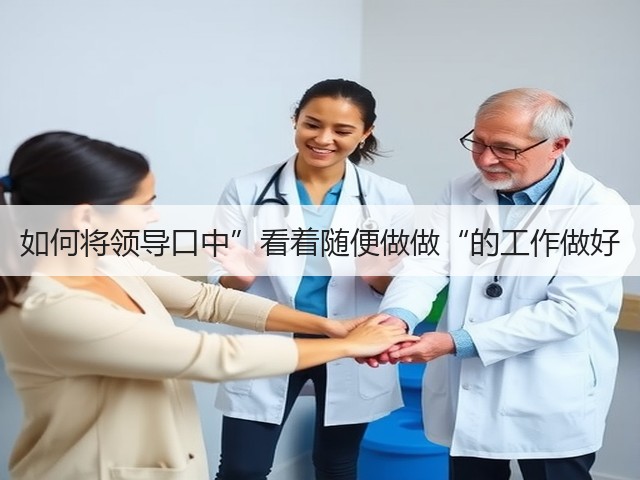 如何将领导口中”看着随便做做“的工作做好(图3) 如何将领导口中”看着随便做做“的工作做好(图3)