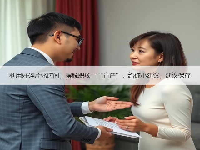 利用好碎片化时间,摆脱职场“忙盲茫”,给你小建议,建议保存(图3) 利用好碎片化时间,摆脱职场“忙盲茫”,给你小建议,建议保存(图3)