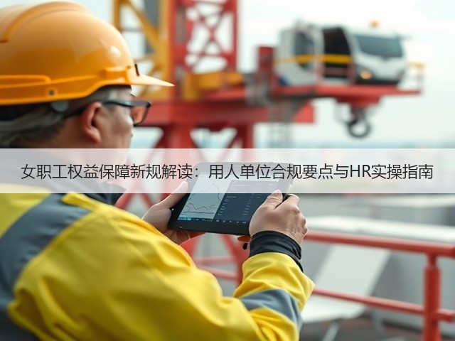 女职工权益保障新规解读：用人单位合规要点与HR实操指南(图2)