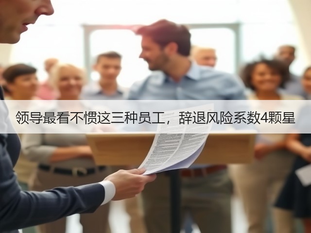 领导最看不惯这三种员工,辞退风险系数4颗星(图2) 领导最看不惯这三种员工,辞退风险系数4颗星(图2)