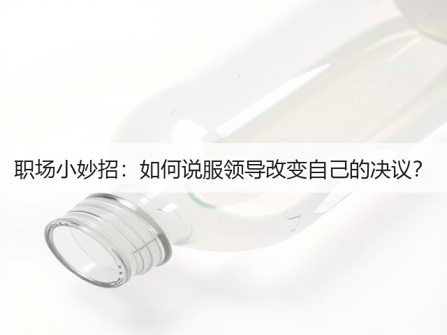 职场小妙招:如何说服领导改变自己的决议?(图1) 职场小妙招:如何说服领导改变自己的决议?(图1)