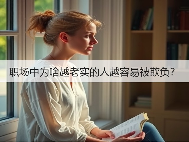 职场中为啥越老实的人越容易被欺负？(图3)