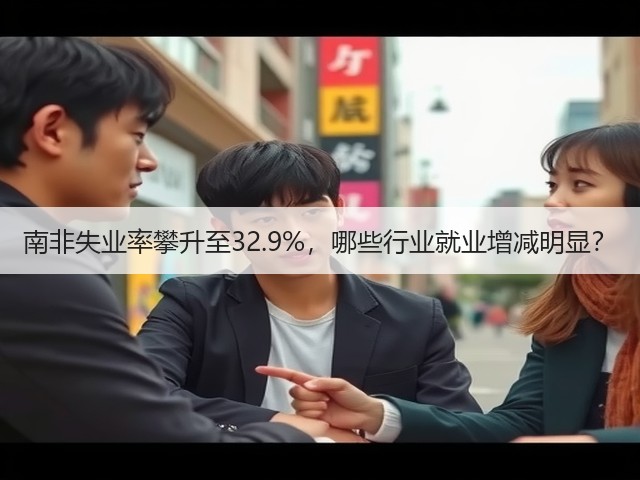 南非失业率攀升至32.9%，哪些行业就业增减明显？(图1)