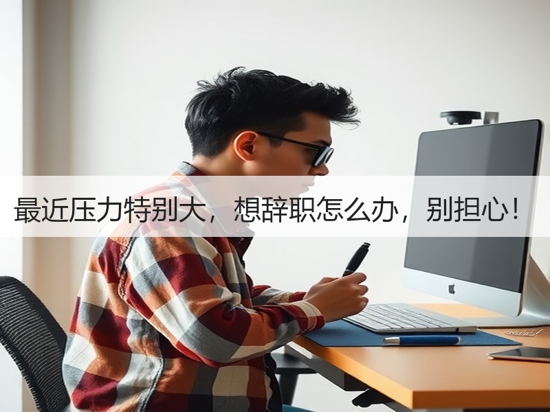 最近压力特别大，想辞职怎么办，别担心！